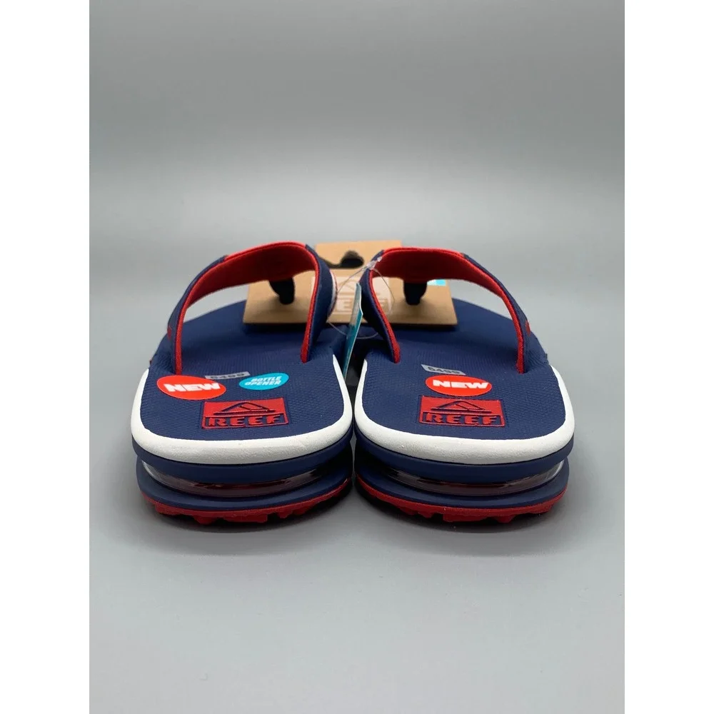 Reef Fanning Pregame Navy Red White Flip Flops CI9038 Men's Sz 9